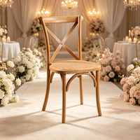 Chaise Chavari Tiffanie en métal doré et blanc empilable, personnalisable OEM ODM, pour réception de mariage