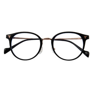 M4-01288 Montura de gafas redondas para mujer TR90, protección UV antiluz azul, lentes Ac, tamaño mediano para todos los tonos de piel - Product Image 3