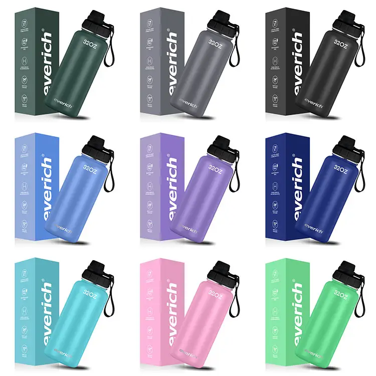 2024 New Outdoor Portable Keep Cold Hot Water bottles Stainless Steel Sport Water Bottles