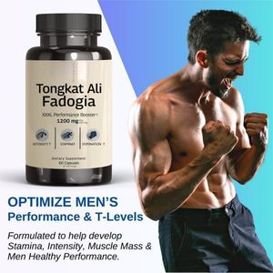Cápsula mixta Tongkat Ali de paquete OEM formulada con extracto de Fadogia Agrestis, cápsulas de Tongkat Ali de hierbas naturales para la salud de los hombres - Product Image 4