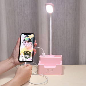 Protection des yeux 3 niveaux lecture lampe de bureau multi-fonction USB Rechargeable LED lampe de table, lampe de bureau - Product Image 6