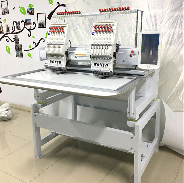 Easy Operation High Efficiency 2 Head Feiya Type Computerized Embroidery Machine with Embroidery Software for Finished Garment