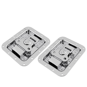 Venta directa de fábrica de Hardware de bloqueo de equipaje Cerraduras de caja de aviación con resorte Cerraduras de mariposa planas de presión media Hebillas de caja - Product Image 4