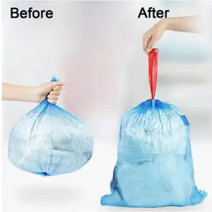 Venda por atacado de alta qualidade grs reciclado grande saco de lixo classificação saco de lixo reembolso cordão de plástico sacos de lixo no rolo