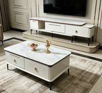 Meubles de salon, table basse et meuble TV, console de télévision rétractable, armoire de rangement moderne
