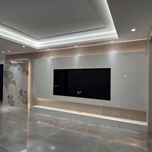 Meubles TV personnalisés Meubles TV modernes de luxe en bois de salon dernier design Meuble TV moderne en bois Armoire - Product Image 1