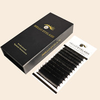Extensions de cils en nylon véganes, légères et sans cruauté, ultra-fines, avec bande invisible, couleur nude, 9 mm, forme en W, type Y, minimalistes