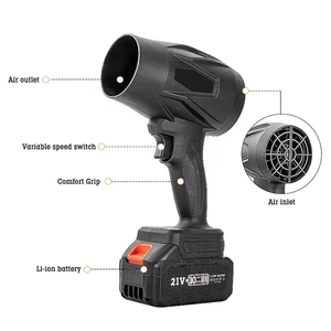 Souffleur de feuilles turbo sans fil 32000 RPM Soplador De Aire Portatil IPX4 Modèle étanche <span class=keywords><strong>Tornado</strong></span>-Li9 - Product Image 4