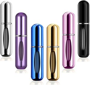 Custom Mini 5ml 8ml Bottom Refillable Luxury Empty Decant Perfume Bottles Portable Aluminum Pump Sprayer with <b>Reed</b> <b>Diffuser</b> - Product Image 1