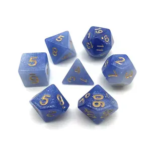 ब्लू स्टार Galaxia 7-मरने Dungeons और ड्रेगन भूमिका खेल खेल DND पासा के लिए उपहार