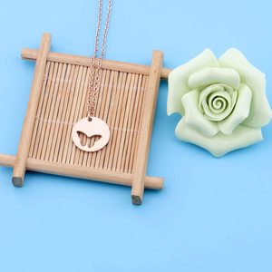 Collar con colgante de acero inoxidable para el día de la madre e hija, joyería de <span class=keywords><strong>mariposa</strong></span> de oro y plata - Product Image 4
