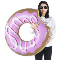 Anneau de natation de beignet gonflable pour enfants à faible quantité minimale de commande flotteur de piscine de beignet de tube gonflable personnalisé pour adultes