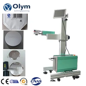 Food expiry date printing machine metal barcode laser printer for coding water bottle and paper box