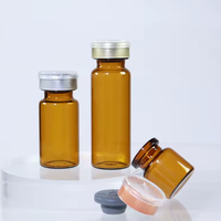 Flacons en verre stériles pour injection pharmaceutique, prix usine, 3ml-10ml, avec bouchon à vis, bouchon en caoutchouc, impression sérigraphique pour médicaments