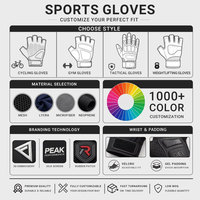 Gants de cyclisme professionnels à demi-doigts avec rembourrage en gel de silicone haute performance pour VTT, vélo de route et sports de plein air