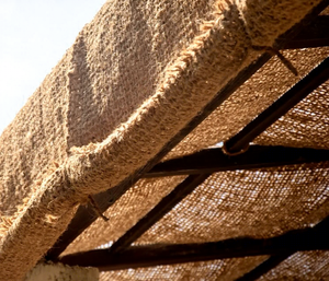 Voiles d'ombrage rectangulaires tissées en fibre de coco 100% naturelle |   Protection solaire écologique pour serres et utilisation en bord de mer - Product Image 6
