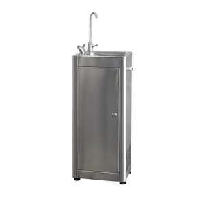 <span class=keywords><strong>Fontaine</strong></span> à <span class=keywords><strong>eau</strong></span> froide en acier inoxydable à 2 robinets avec bulleur pour salle de sport, bureau, hôtel, usine - Product Image 1