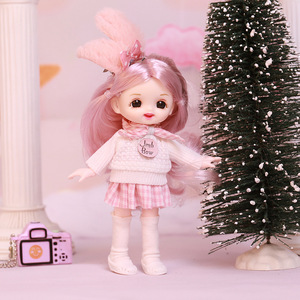 Vente flash - Cadeau de Noël - Poupées BJD Ob11 mignonnes <span class=keywords><strong>à</strong></span> habiller - Mini poupées <span class=keywords><strong>Chucky</strong></span> <span class=keywords><strong>à</strong></span> 13 articulations pour filles - Product Image 5
