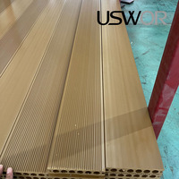 Planches de terrasse en composite PE pour l'extérieur, WPC, pour terrasses de restaurants commerciaux, texture imitation bois de teck