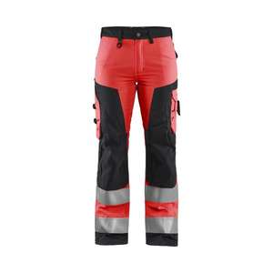 BLAKLADER - 715518115599C40 Pantalon haute visibilité pour femme sans poches à clous Rouge/Noir-EAN 7330509704554 HI-VIS WORKWEAR - Product Image 2