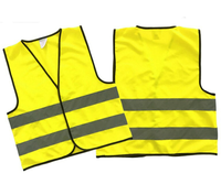 Gilet de sécurité jaune personnalisé pour enfants, haute visibilité, en polyester réfléchissant, respirant, réglable et léger pour les activités de plein air des enfants