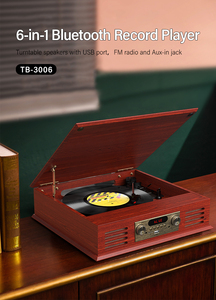 3-скоростной проигрыватель виниловых проигрывателя Tocadiscos с тонармом - Product Image 6
