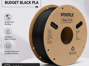 Filamento para Impresora 3D PINRUI Basic PLA 1.75mm 1kg 330m, Bobina Económica Negra para Anycubic Creality Education - Product Image 6