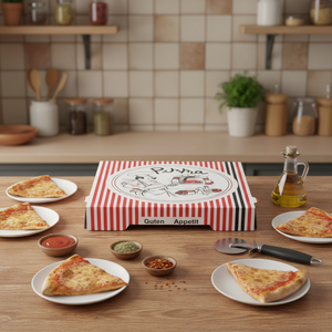 Usine personnalisée impression hexagonale pas cher 9 "<span class=keywords><strong>x</strong></span> 9" 11X11 16x16 18X12 33x33 40x40 12x12x3 14x2 boîtes à pizza carrées rouges avec logo - Product Image 1