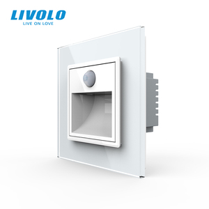 Livolo Interrupteur d'éclairage mural d'angle pour escalier, capteur de lumière, faible consommation, 3 modes (chaud, froid, lumière naturelle), lampe murale LED réglable pour marches - Product Image 1