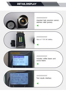 Analizador de Humedad de Grano para <span class=keywords><strong>Centro</strong></span> de Pruebas de Calidad DE LOS Alimentos, Analizador de Humedad de Grano Automático +-0.5%, Obtener Valor Promedio de Humedad, Apagado Automático, 1 Unidad, 1 Unidad - Product Image 3