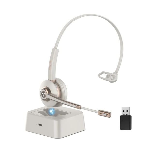 March Best Headphone Trucker Wireless Noise Cancellation Microphone Base for Call Center Office