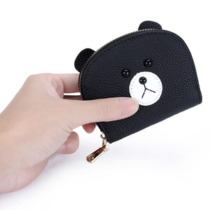 Porte-cartes Ando Bag en cuir de vachette véritable, portefeuille compact accordéon pour femme avec fermeture éclair - Product Image 2
