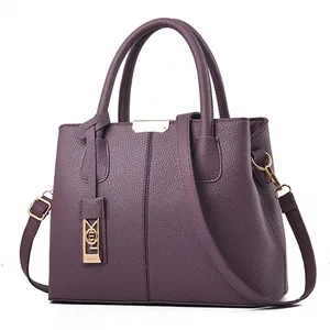 2024 brand custom cheap multipurpose top grain fashion large leather tote handbag manufacturer