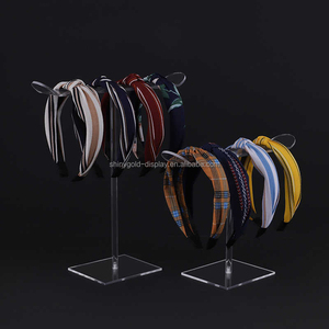 Présentoir à bijoux en acrylique personnalisé, bandeau pour cheveux, étagère, pince à griffes, organisateur, bandeau en T en acrylique, présentoir à bijoux - Product Image 1