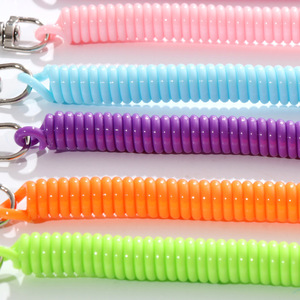 Porte-clés en corde colorée avec cordon anti-perte en plastique et fermoir en acier inoxydable pour sac, téléphone, porte-clés, forme ovale, léger - Product Image 4