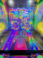 Machine d'arcade Hyper Roll Ball 2 joueurs à LED, à monnayeur, avec distribution de tickets, pour centre de jeux et FEC