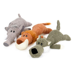 Squeaky Dog <b>Plush</b> Toys Luxury Fox Elephant lion Animal Shaped <b>Large</b> Squeakers Dog Toy <b>Plush</b> Pet Chew Toys - Product Image 3