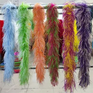 2 3 4 5 6 7 ply 8 ply Colorful ostrich feather boa feather strip neck scarf MARABOU BOA for wedding party