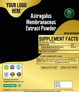 Polvo de extracto de Astragalus Membranceus orgánico personalizado, extracto de hierbas cultivadas en estado salvaje, opciones de etiqueta privada disponibles para - Product Image 2