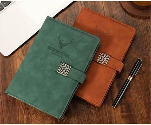 Cuadernos Escolares de Tapa Dura de Cuero A5 B5 al por Mayor, 2024, Baratos, Personalizados, Promocionales, con Cierre Magnético - Product Image 3