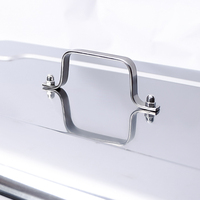 Kompor Buffet Hotel Komersial 9L Bahan Stainless Steel, Wadah Makanan Panas Terlihat, Terinsulasi, Peralatan Dapur untuk Sarapan