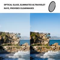 Filtre UV Zomei 67 mm pas cher pour appareil photo avec verre optique anti-rayures, cadre en alliage d'aluminium étanche