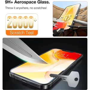 กระจกนิรภัยแบบ HD ป้องกันฝุ่น <span class=keywords><strong>3</strong></span> ชิ้น สำหรับ <span class=keywords><strong>iPhone</strong></span> 18 Fold 17 16 15 14 13 12 11 Pro Max 16 Plus XR XS <span class=keywords><strong>SE</strong></span> ฟิล์มกันรอยหน้าจอ - Product Image 4