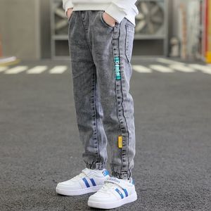 <span class=keywords><strong>Pantaloni</strong></span> in Denim Primaverili/Estivi per Ragazzi con Polsini Larghi Foderati in Pile Ispessiti per Bambini - Product Image 4
