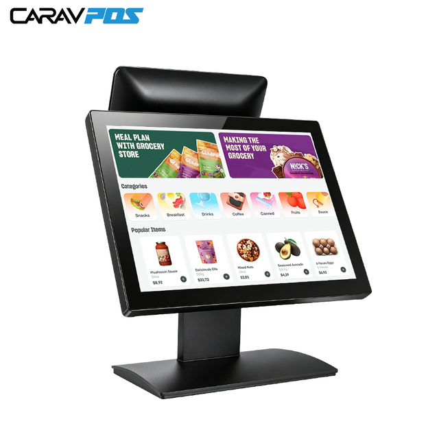 OEM ODM 15 Android POS Machine for Restaurant Kitchen Plastic Shell Point of Sale Terminal for Store  windows 11 Pos System