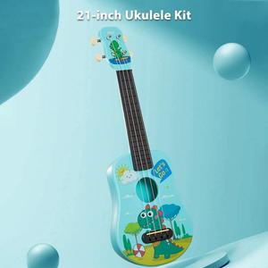 Kit de <span class=keywords><strong>ukelele</strong></span> de 21 pulgadas con correa, cuerdas de repuesto para pastilla, Kit de <span class=keywords><strong>ukelele</strong></span> para estudiantes principiantes, ligero, ajustable, estándar para - Product Image 3
