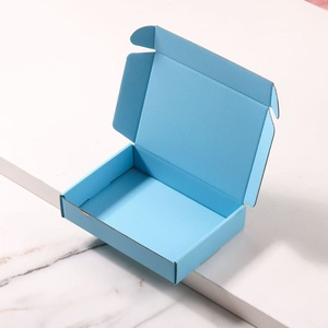 Caja <span class=keywords><strong>de</strong></span> papel Kraft corrugada plegable con logotipo personalizado, revestimiento UV para impresión en relieve, envío exprés para ropa/camisetas - Product Image 6