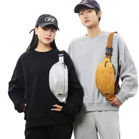 Sac de poitrine polyvalent unisexe de style japonais, sac à bandoulière décontracté en PVC avec fermeture éclair, petit sac de tous les jours, nouveau design