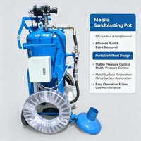 Machine de sablage à eau avancée avec des performances de nettoyage puissantes pour la préparation des surfaces métalliques