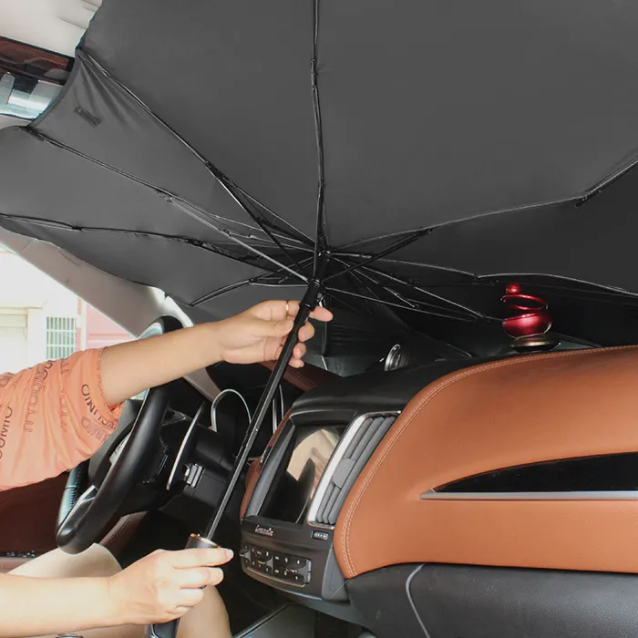 Custom Foldable UV Proof Car Sun Visor Heat Protection Car Window Sunshades Umbrella For Kids For Trucks